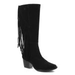 Czarne Kozaki Maciejka Eleganckie Skórzane Buty Damskie kolor czarny