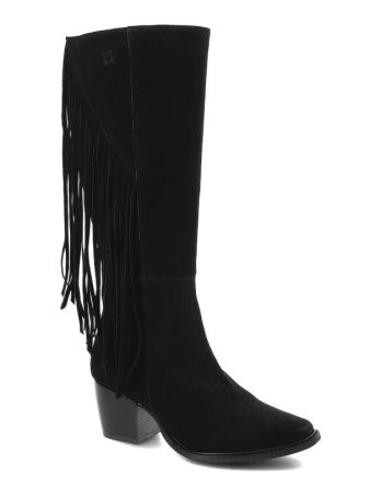 Czarne Kozaki Maciejka Eleganckie Skórzane Buty Damskie kolor czarny