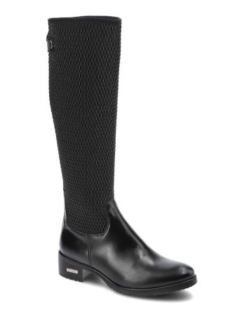 Czarne Kozaki Simen Damskie Eleganckie Buty Zimowe kolor czarny