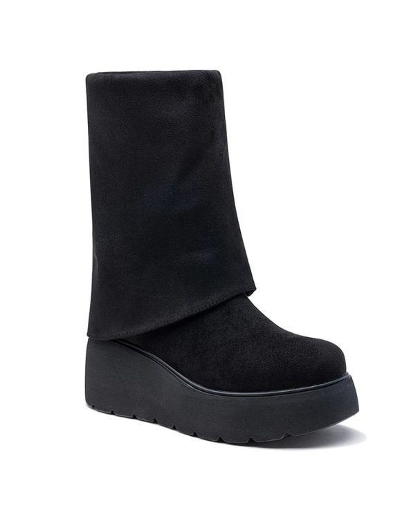 Foreverfolie Kozaki w kolorze czarnym rozmiar: 36 kolor black