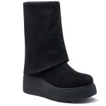 Foreverfolie Kozaki w kolorze czarnym rozmiar: 37 kolor black