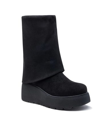 Foreverfolie Kozaki w kolorze czarnym rozmiar: 37 kolor black