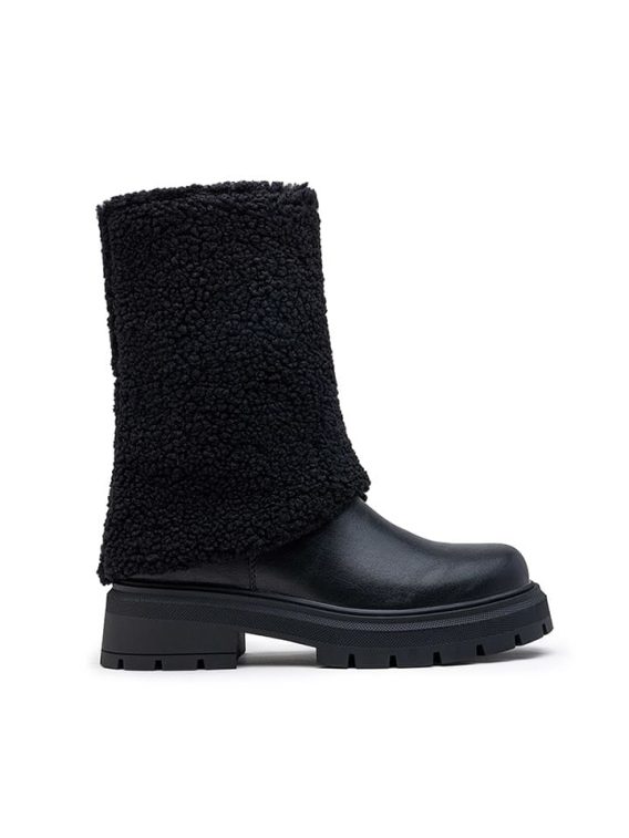 Foreverfolie Kozaki w kolorze czarnym rozmiar: 37 kolor black