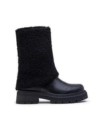 Foreverfolie Kozaki w kolorze czarnym rozmiar: 38 kolor black