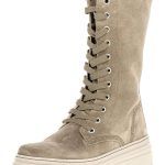 Gabor Skórzane kozaki w kolorze khaki rozmiar: 40 kolor brown/beige