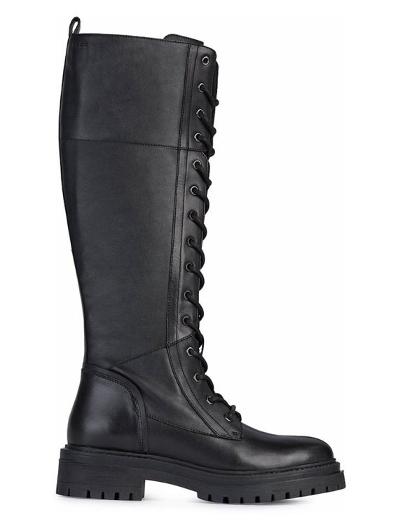 Geox Kozaki "Iridea" w kolorze czarnym rozmiar: 37 kolor black
