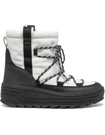 Geox Kozaki zimowe "Milleiny" w kolorze biało-czarnym rozmiar: 35 kolor black/white