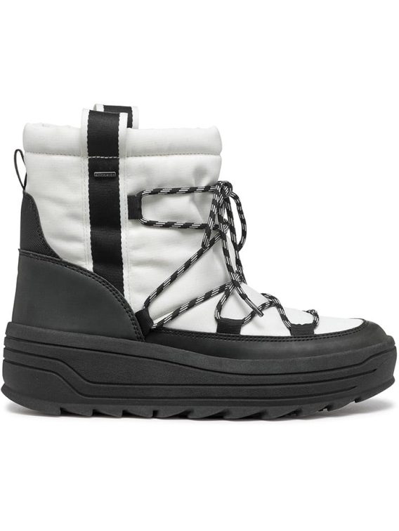 Geox Kozaki zimowe "Milleiny" w kolorze biało-czarnym rozmiar: 35 kolor black/white