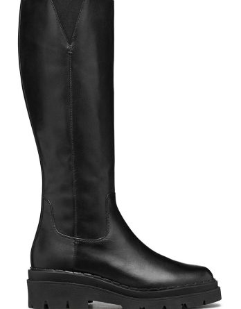 Geox Skórzane kozaki "Felleny" w kolorze czarnym rozmiar: 41 kolor black
