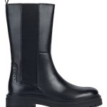 Geox Skórzane kozaki "Iridea" w kolorze czarnym rozmiar: 38 kolor black