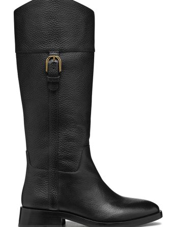Geox Skórzane kozaki "Tormalina" w kolorze czarnym rozmiar: 41 kolor black