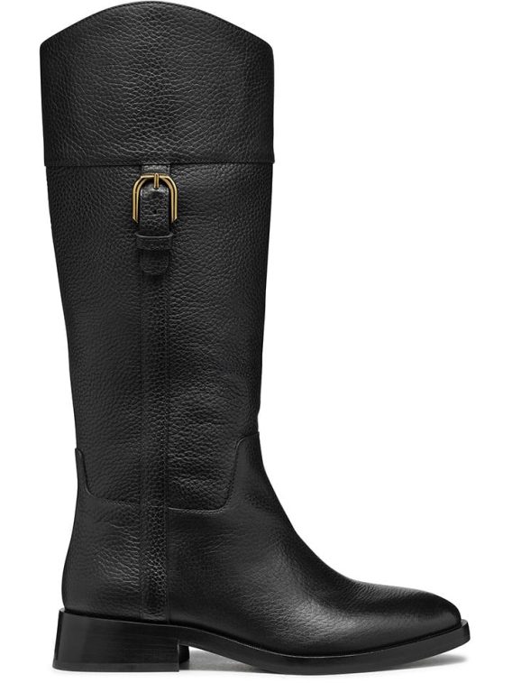 Geox Skórzane kozaki "Tormalina" w kolorze czarnym rozmiar: 41 kolor black