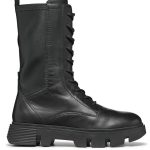 Geox Skórzane kozaki "Vilde" w kolorze czarnym rozmiar: 39 kolor black