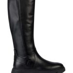 Geox Skórzane kozaki "Vilde" w kolorze czarnym rozmiar: 39 kolor black