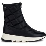 Geox Skórzane kozaki zimowe "Falena" w kolorze czarno-białym rozmiar: 41 kolor black/white
