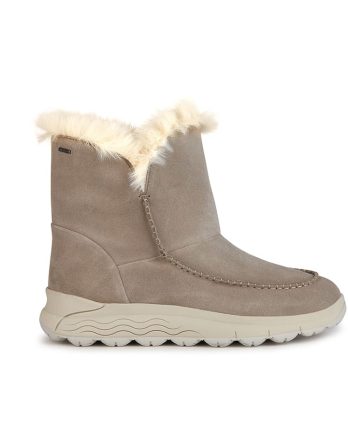 Geox Skórzane kozaki zimowe "Spherica" w kolorze beżowym rozmiar: 38 kolor beige