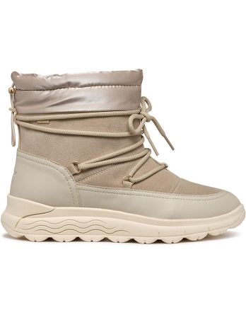 Geox Skórzane kozaki zimowe "Spherica" w kolorze złoto-beżowym rozmiar: 40 kolor gold/beige