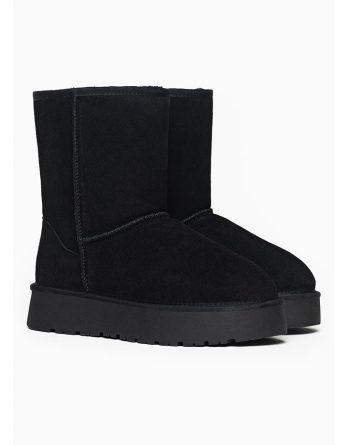 Gooce Skórzane kozaki zimowe "Fairfield" w kolorze czarnym rozmiar: 41 kolor black