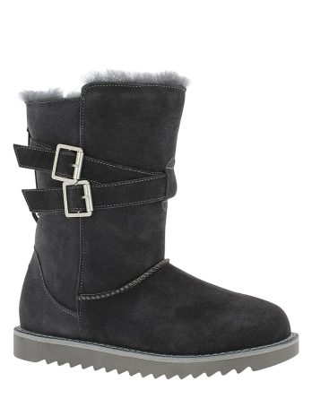 Gooce Skórzane kozaki zimowe "Huntspill Waterproof" w kolorze antracytowym rozmiar: 36 kolor gray