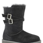Gooce Skórzane kozaki zimowe "Huntspill Waterproof" w kolorze antracytowym rozmiar: 38 kolor gray