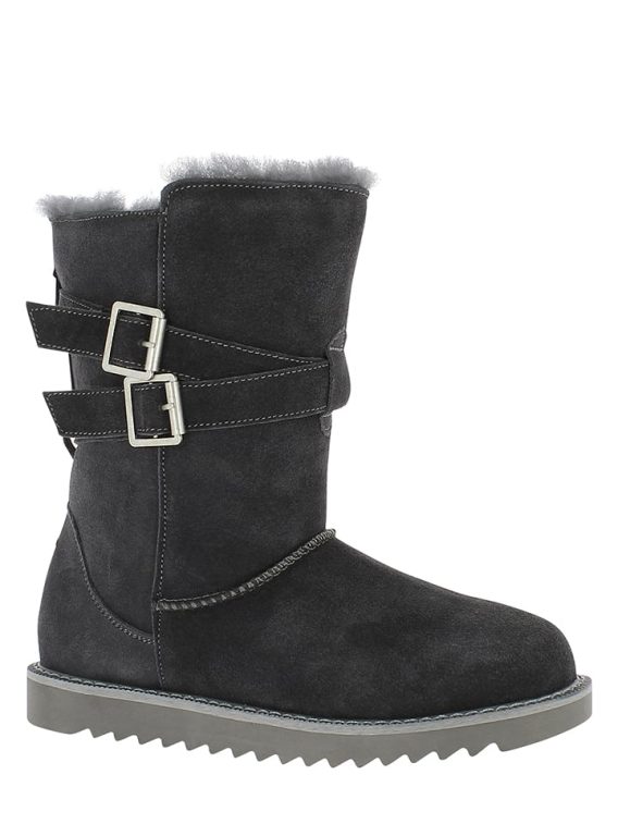 Gooce Skórzane kozaki zimowe "Huntspill Waterproof" w kolorze antracytowym rozmiar: 38 kolor gray