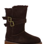 Gooce Skórzane kozaki zimowe "Huntspill Waterproof" w kolorze ciemnobrązowym rozmiar: 37 kolor brown