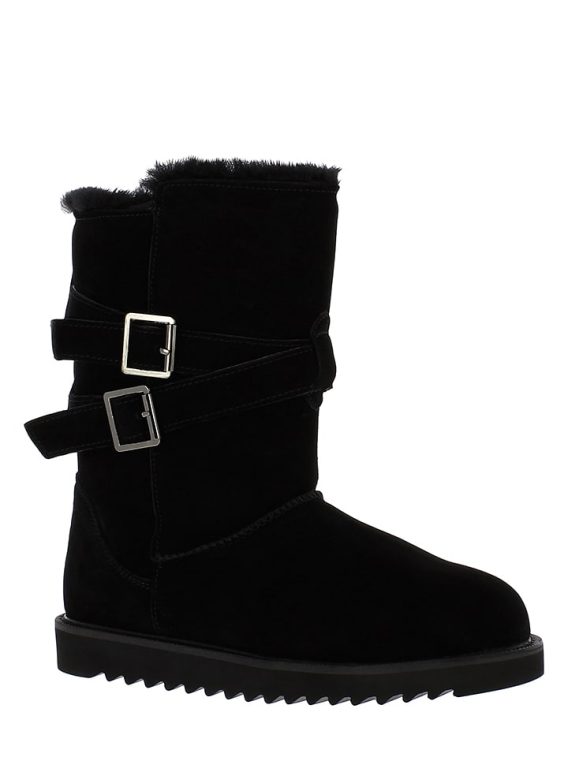 Gooce Skórzane kozaki zimowe "Huntspill Waterproof" w kolorze czarnym rozmiar: 37 kolor black