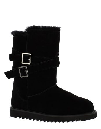 Gooce Skórzane kozaki zimowe "Huntspill Waterproof" w kolorze czarnym rozmiar: 40 kolor black