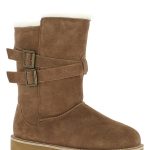 Gooce Skórzane kozaki zimowe "Huntspill Waterproof" w kolorze jasnobrązowym rozmiar: 41 kolor brown
