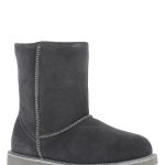 Gooce Skórzane kozaki zimowe "Sawel Waterproof" w kolorze antracytowym rozmiar: 38 kolor gray/black
