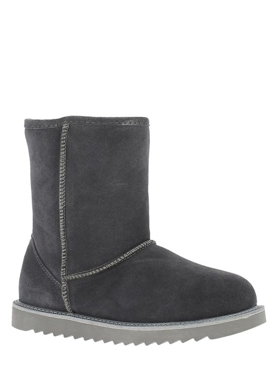 Gooce Skórzane kozaki zimowe "Sawel Waterproof" w kolorze antracytowym rozmiar: 38 kolor gray/black