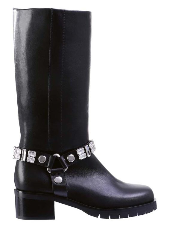 Högl Skórzane kozaki w kolorze czarnym rozmiar: 38 kolor black