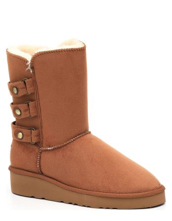 ISLAND BOOT Kozaki zimowe "Betina" w kolorze jasnobrązowym rozmiar: 37 kolor brown