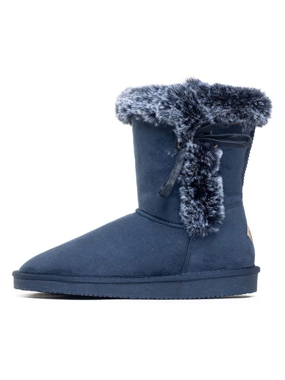 ISLAND BOOT Kozaki zimowe "Cora" w kolorze granatowym rozmiar: 39 kolor blue