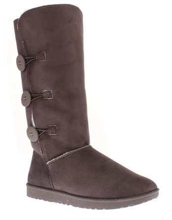 ISLAND BOOT Kozaki zimowe "Flora" w kolorze antracytowym rozmiar: 38 kolor black/gray