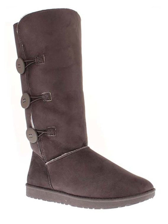 ISLAND BOOT Kozaki zimowe "Flora" w kolorze antracytowym rozmiar: 38 kolor black/gray
