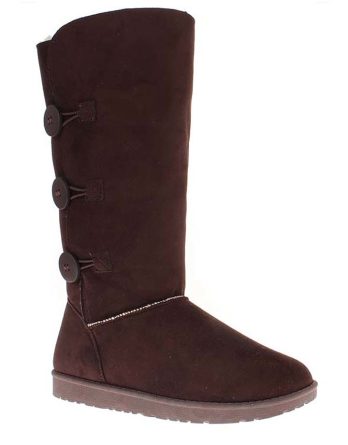 ISLAND BOOT Kozaki zimowe "Flora" w kolorze ciemnobrązowym rozmiar: 36 kolor brown