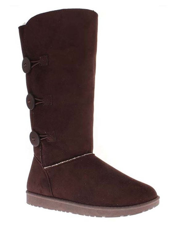 ISLAND BOOT Kozaki zimowe "Flora" w kolorze ciemnobrązowym rozmiar: 36 kolor brown