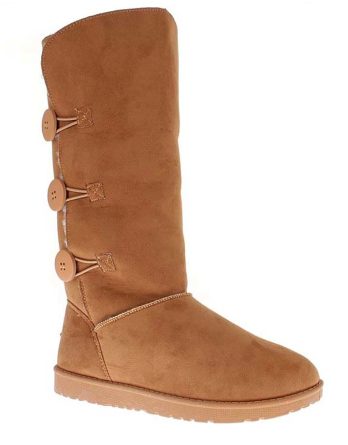 ISLAND BOOT Kozaki zimowe "Flora" w kolorze jasnobrązowym rozmiar: 36 kolor brown