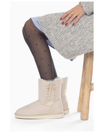 ISLAND BOOT Kozaki zimowe "Goldboro" w kolorze kremowym rozmiar: 37 kolor beige