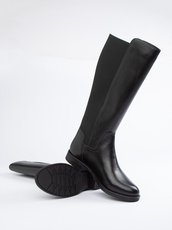 JOLANA & FENENA Skórzane kozaki w kolorze czarnym rozmiar: 37 kolor black