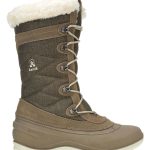 Kamik Skórzane kozaki zimowe "Snovalley 4" w kolorze jasnobrązowym rozmiar: 40 kolor brown