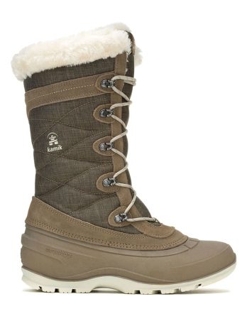 Kamik Skórzane kozaki zimowe "Snovalley 4" w kolorze jasnobrązowym rozmiar: 41 kolor brown