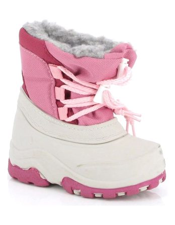 Kimberfeel Kozaki zimowe "Baltimore" w kolorze jasnoróżowo-kremowym rozmiar: 18/ 19 kolor pink/beige