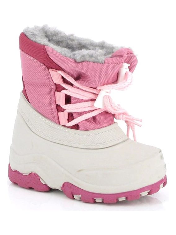 Kimberfeel Kozaki zimowe "Baltimore" w kolorze jasnoróżowo-kremowym rozmiar: 18/ 19 kolor pink/beige