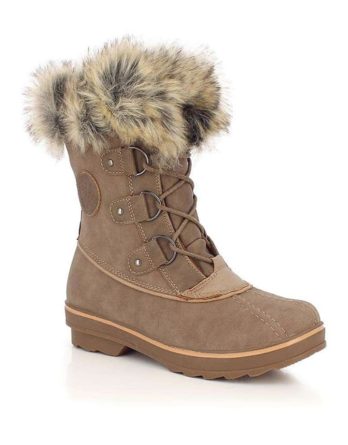 Kimberfeel Kozaki zimowe "Emmy" w kolorze szarobrązowym rozmiar: 41 kolor brown/gray