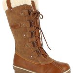 Kimberfeel Kozaki zimowe "Floriane" w kolorze karmelowym rozmiar: 40 kolor brown