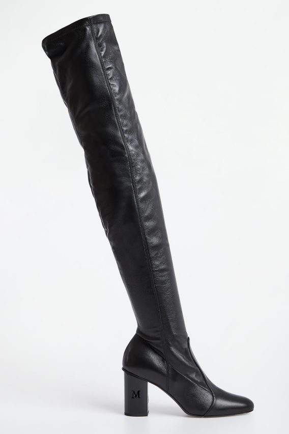Kozaki damskie Damierboot MAX MARA ACCESSORI kolor