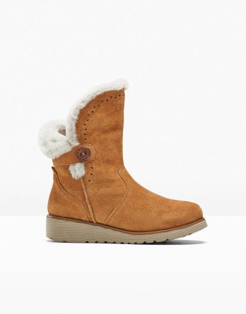 Kozaki marki Skechers kolor brązowy