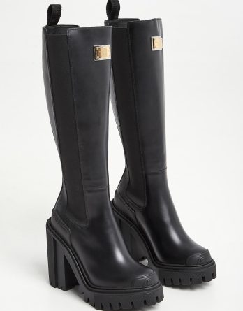 Kozaki skórzane DOLCE & GABBANA kolor
